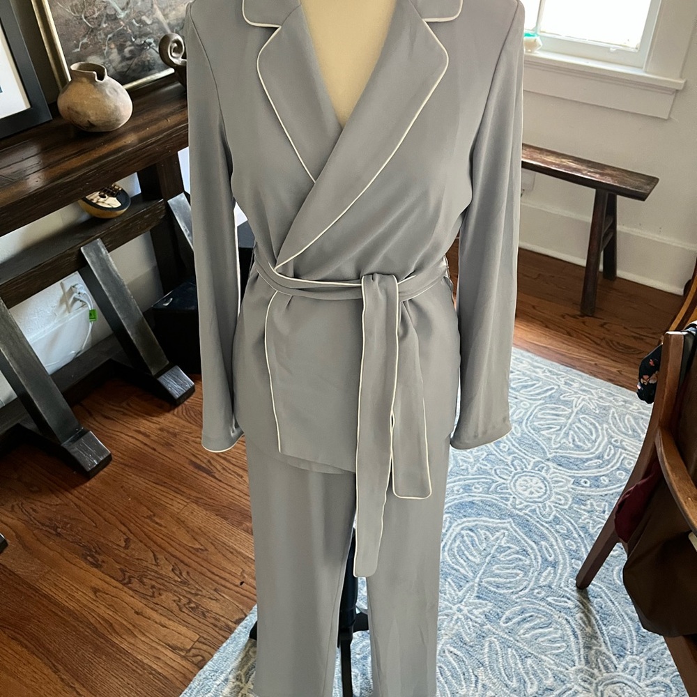 Iris Setlakwe Light Blue Garment with White Trim